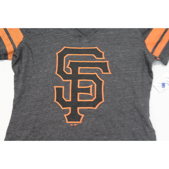 San Francisco Giants Women Gray Top Shirt Majestic Size XL - Picture 3 of 8